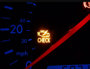 Check engine dashboard warning light