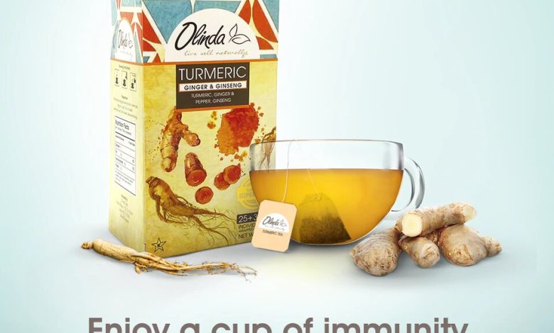 turmeric ginger tea with ginger