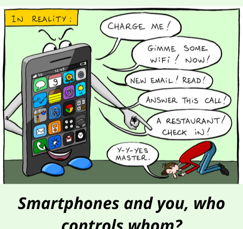 Smartphones and you, who controls whom